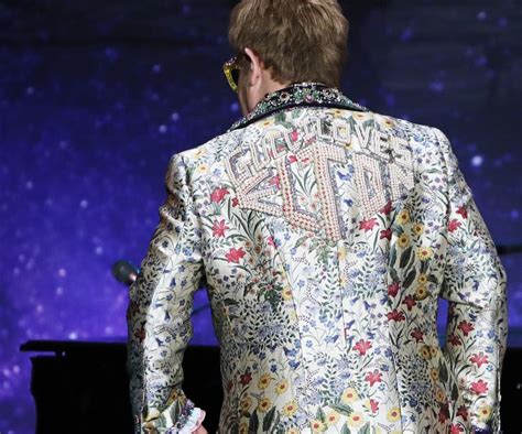 elton john custom gucci jacket|A Match Made in Heaven: Elton and Gucci .